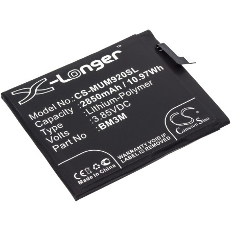 Batterie pour Xiaomi Mi 9SE (2850 mAh/10.97 Wh, 3.85 V)
