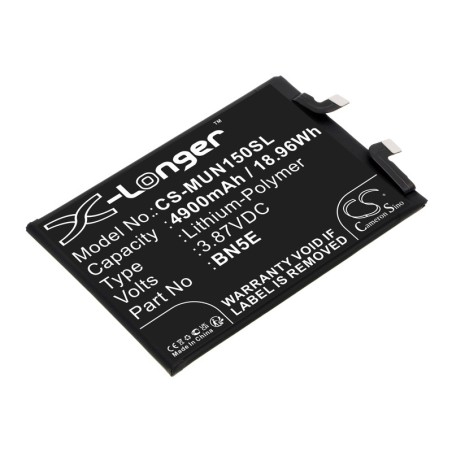 Batterie pour Redmi Note 11E Pro (4900 mAh/18.96 Wh, 3.87 V)
