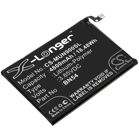 Batterie pour Xiaomi Note 9 (4800 mAh/18.48 Wh, 3.85 V)