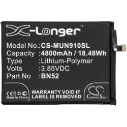 Batterie pour Redmi Note 9S (4800 mAh/18.48 Wh, 3.85 V)