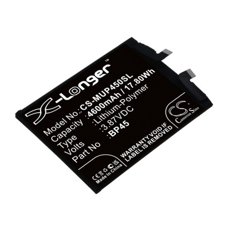 Batterie pour Xiaomi BP45 (4600 mAh/17.8 Wh, 3.87 V)