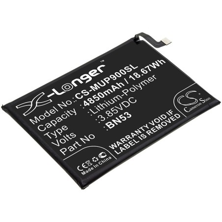 Batterie pour Redmi BN53 (4850 mAh/18.67 Wh, 3.85 V)
