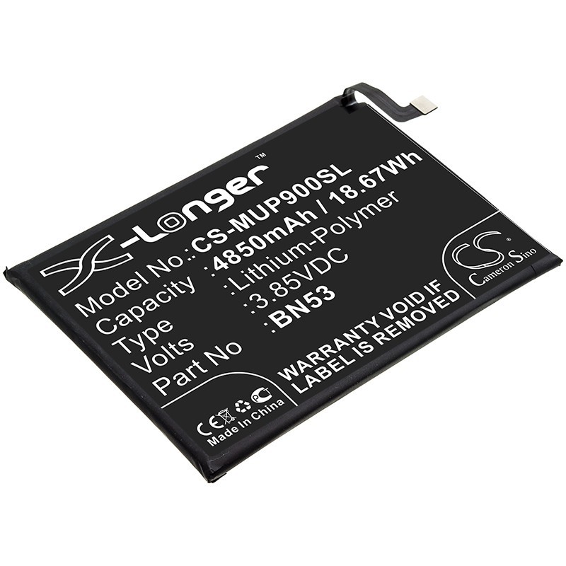 Batterie pour Redmi Note 9 Pro Max (4850 mAh/18.67 Wh, 3.85 V)