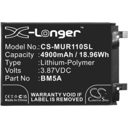 Batterie pour Xiaomi Redmi Note 11 Pro (4900 mAh/18.96 Wh, 3.87 V)