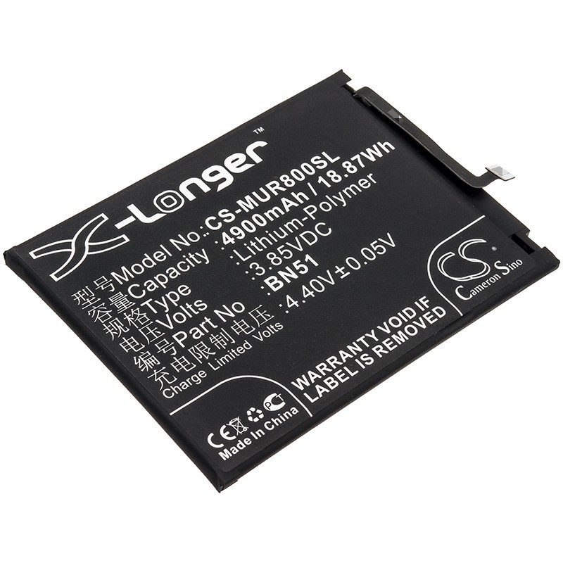 Batterie pour Redmi 8 (4900 mAh/18.87 Wh, 3.85 V)