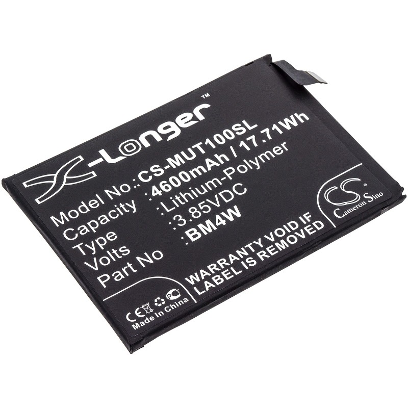 Batterie pour Redmi Note 9 Pro 5G (4600 mAh/17.71 Wh, 3.85 V)