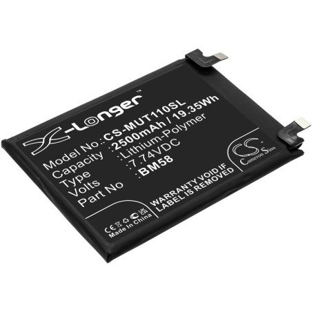 Batterie pour Xiaomi BM58 (2500 mAh/19.35 Wh, 7.74 V)