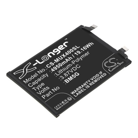 Batterie pour Poco X4 GT (4950 mAh/19.16 Wh, 3.87 V)