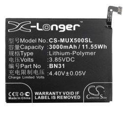 Batterie pour Redmi Note 5A (3000 mAh/11.55 Wh, 3.85 V)