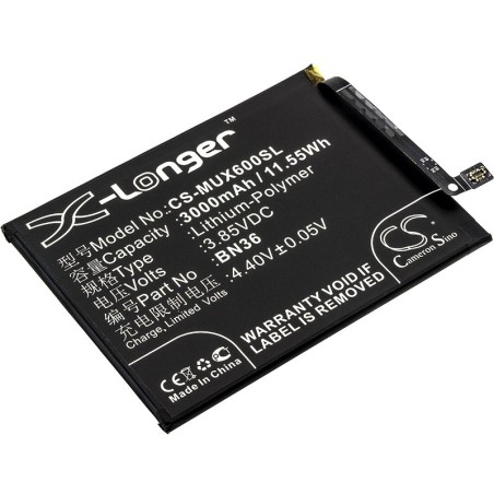 Batterie pour Xiaomi M1804D2SG (3000 mAh/11.55 Wh, 3.85 V)