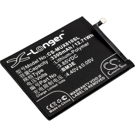 Batterie pour Xiaomi Mi 8 (3300 mAh/12.71 Wh, 3.85 V)