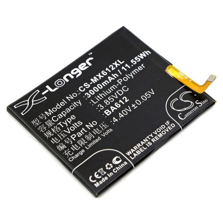 Batterie pour MeiZu BA612 (3000 mAh/11.55 Wh, 3.85 V)
