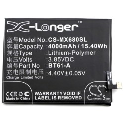 Batterie pour Meilan Note 3 (4000 mAh/15.4 Wh, 3.85 V)