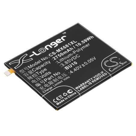 Batterie pour Meilan U680A (2750 mAh/10.59 Wh, 3.85 V)