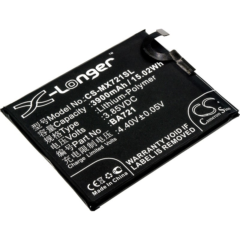 Batterie pour Meilan Note 6 (3900 mAh/15.02 Wh, 3.85 V)