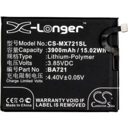 Batterie pour Meilan M5 Note (3900 mAh/15.02 Wh, 3.85 V)