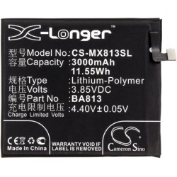 Batterie pour MeiZu BA813 (3000 mAh/11.55 Wh, 3.85 V)