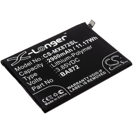 Batterie pour Meilan M1872 (2900 mAh/11.17 Wh, 3.85 V)