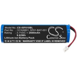 Batterie pour Intermec SF61 (2600 mAh/9.62 Wh, 3.7 V)