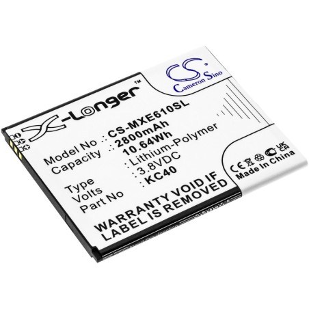 Batterie pour Motorola XT2025-2 (2800 mAh/10.64 Wh, 3.8 V)
