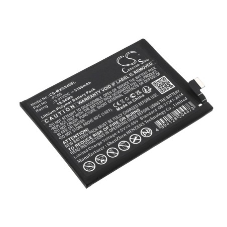 Batterie pour Motorola PC60 (5100 mAh/19.94 Wh, 3.91 V)