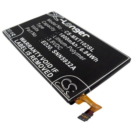 Batterie pour Motorola XT1064 (1800 mAh/6.84 Wh, 3.8 V)