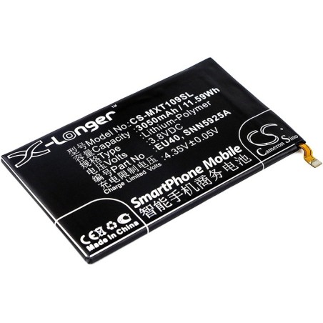 Batterie pour Motorola EU40 (3050 mAh/11.59 Wh, 3.8 V)