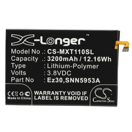 Batterie pour Motorola XT1100 (3200 mAh/12.16 Wh, 3.8 V)
