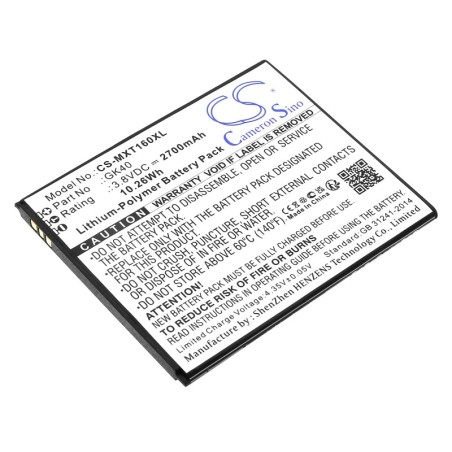 Batterie pour Motorola Cedric (2700 mAh/10.26 Wh, 3.8 V)