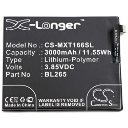 Batterie pour Motorola XT1663 (3000 mAh/11.55 Wh, 3.85 V)