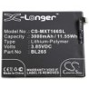 Batterie pour Motorola XT1663 (3000 mAh/11.55 Wh, 3.85 V)