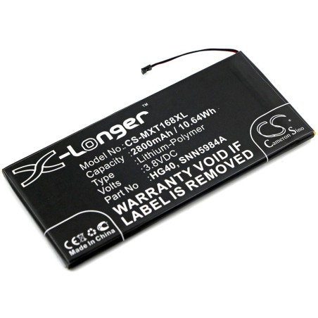 Batterie pour Motorola XT1677 (2800 mAh/10.64 Wh, 3.8 V)