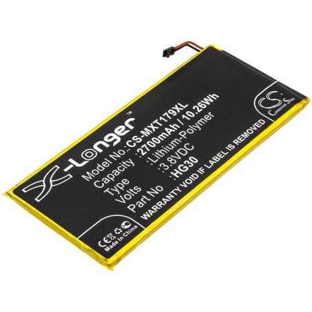 Batterie pour Motorola XT1925-2 (2700 mAh/10.26 Wh, 3.8 V)