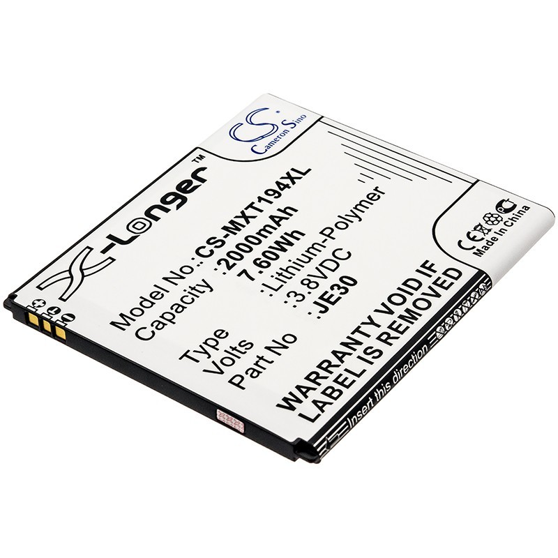 Batterie pour Motorola JE30 (2000 mAh/7.6 Wh, 3.8 V)