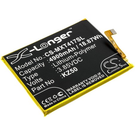 Batterie pour Motorola XT20417 (4900 mAh/18.87 Wh, 3.85 V)