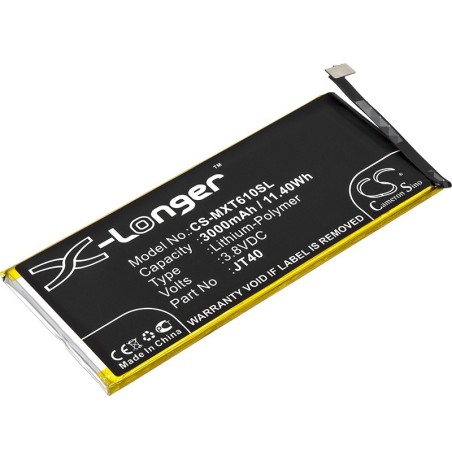 Batterie pour Motorola XT1926-1 (3000 mAh/11.4 Wh, 3.8 V)