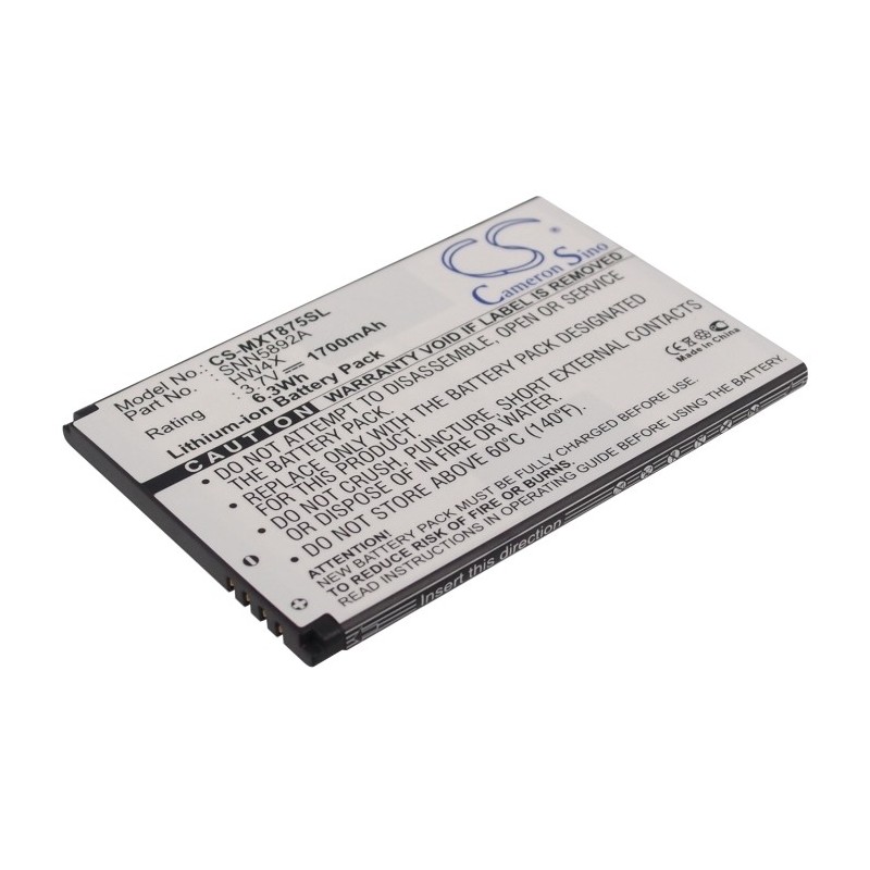 Batterie pour Motorola Droid Bionic (1700 mAh/6.29 Wh, 3.7 V)