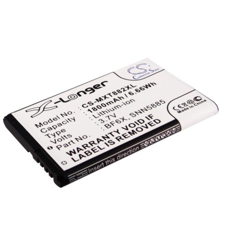 Batterie pour Motorola Spice XT (1800 mAh/6.66 Wh, 3.7 V)