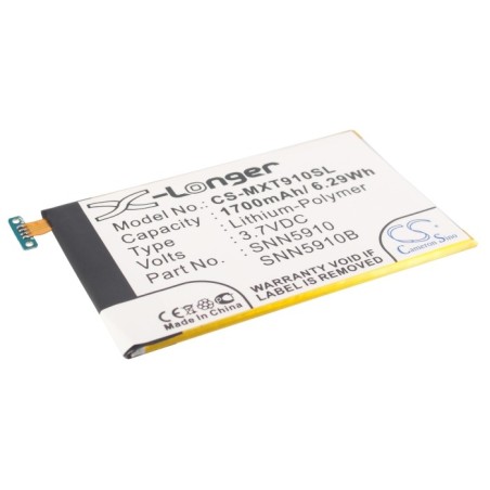 Batterie pour Motorola XT910MAXX (1700 mAh/6.29 Wh, 3.7 V)