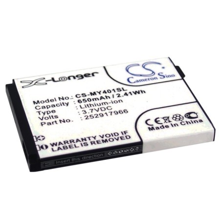 Batterie pour Sagem MY401C (650 mAh/2.41 Wh, 3.7 V)