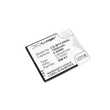 Batterie pour MyPhone Fun 2 (1800 mAh/6.66 Wh, 3.7 V)