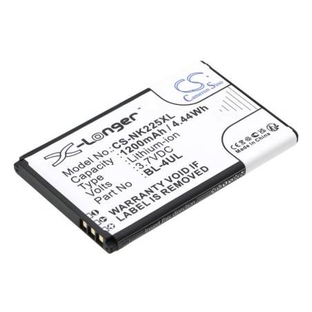 Batterie pour Nokia TA-1030 (1200 mAh/4.44 Wh, 3.7 V)