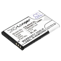 Batterie pour Rollei Compactline 83 (750 mAh/2.78 Wh, 3.7 V)