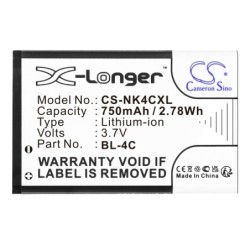 Batterie pour Nokia X2 (750 mAh/2.78 Wh, 3.7 V)