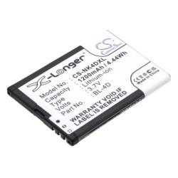 Batterie pour Nokia E5 (1200 mAh/4.44 Wh, 3.7 V)
