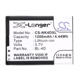 Batterie pour Nokia E7-00 (1200 mAh/4.44 Wh, 3.7 V)