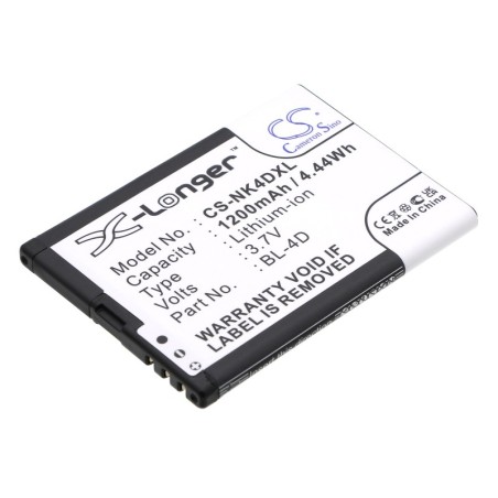Batterie pour Nokia E5-00 (1200 mAh/4.44 Wh, 3.7 V)