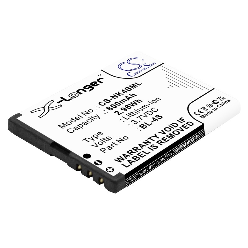 Batterie pour Nokia 2680 (800 mAh/2.96 Wh, 3.7 V)