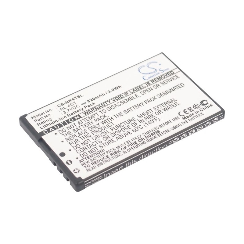 Batterie pour Nokia 7310c (820 mAh/3.03 Wh, 3.7 V)
