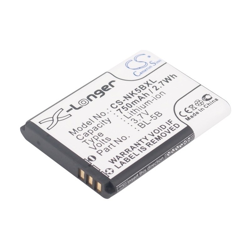 Batterie pour Topblue V2.0 bluetooth (750 mAh/2.78 Wh, 3.7 V)